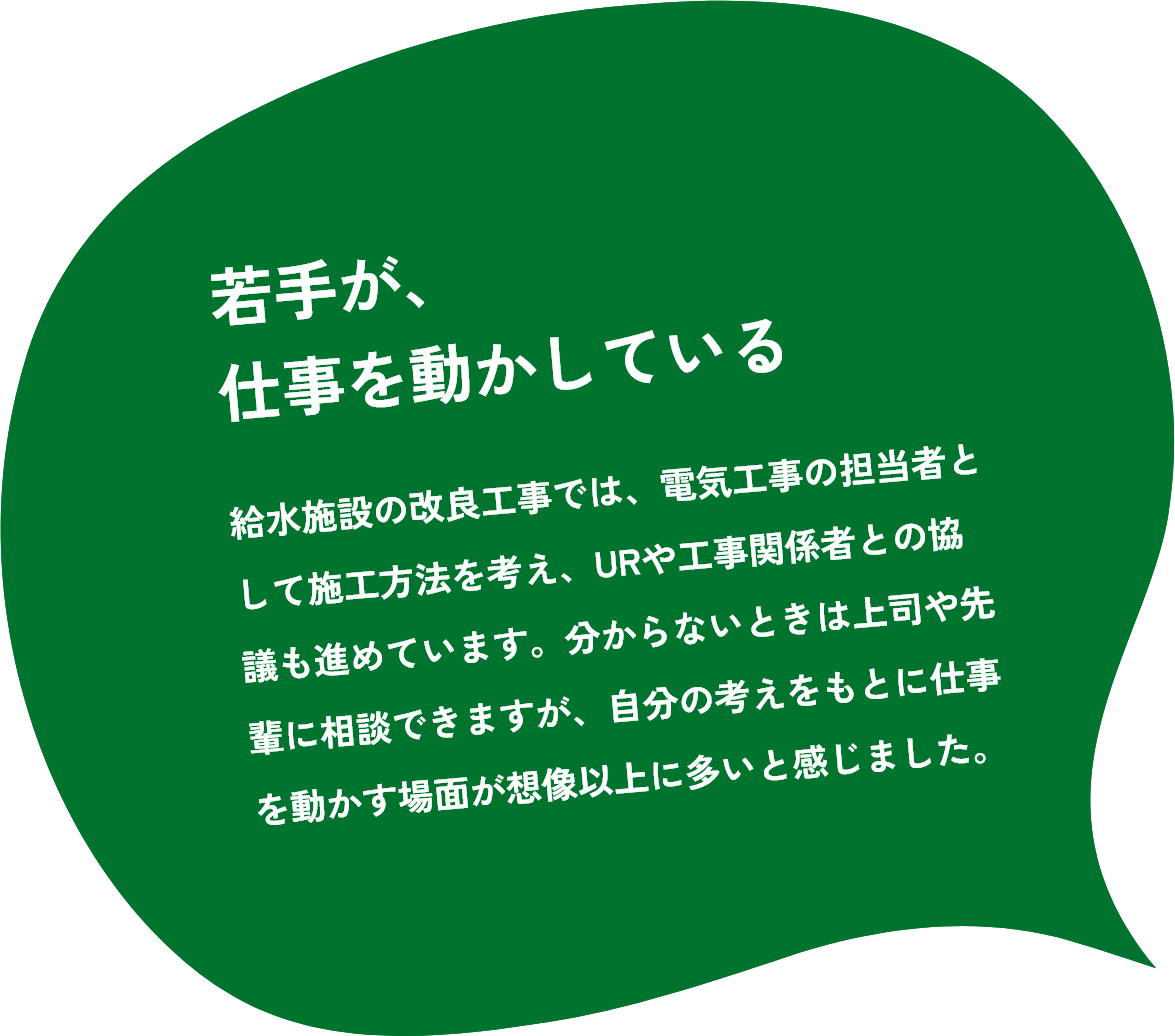 若手が、仕事を動かしている